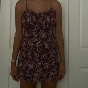 LA Hearts Brown floral dress